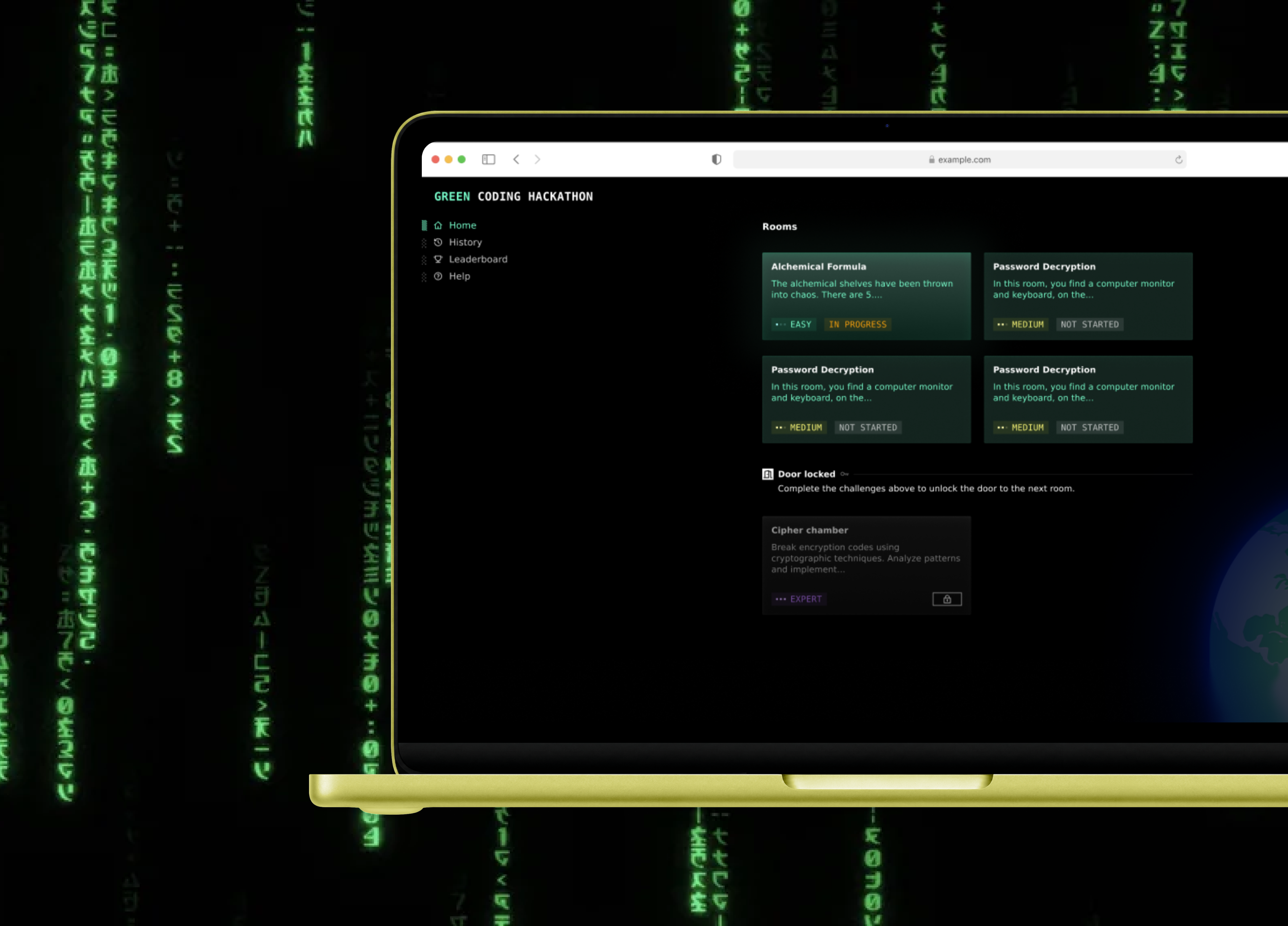 Greencode Hackathon Escape Room